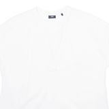 JOOP Womens Blouse White V-Neck M