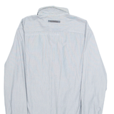 PME LEGEND Mens Shirt Grey Pinstripe Long Sleeve L