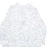 COLUMBIA Crans Montana Womens Shirt White Floral 3/4 Sleeve M