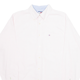 TOMMY HILFIGER Mens Shirt Pink Gingham Long Sleeve M
