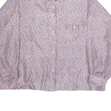 Womens Shirt Purple Floral Long Sleeve L