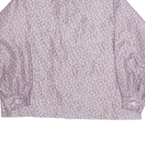 Womens Shirt Purple Floral Long Sleeve L