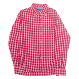 TOMMY HILFIGER Mens Shirt Red Check Long Sleeve M