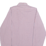 PIERRE CARDIN Mens Shirt Red Check Long Sleeve M