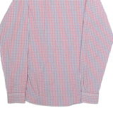 PIERRE CARDIN Mens Shirt Red Check Long Sleeve M