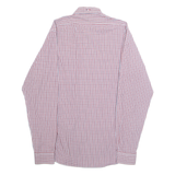 PIERRE CARDIN Mens Shirt Red Check Long Sleeve M