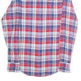 TOMMY HILFIGER Custom Fit Mens Shirt Red Plaid Long Sleeve S
