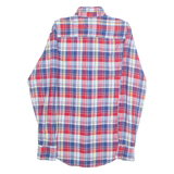 TOMMY HILFIGER Custom Fit Mens Shirt Red Plaid Long Sleeve S
