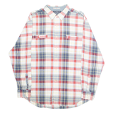 NAUTICA Mens Shirt White Check Long Sleeve XL