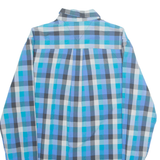 TOMMY HILFIGER Custom Fit Mens Shirt Blue Check Long Sleeve S