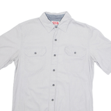 WRANGLER Mens Plain Shirt Grey S