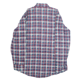 WIND CREST Mens Shirt Blue Check Long Sleeve S