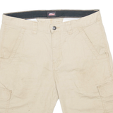 DICKIES Mens Workwear Shorts Beige Relaxed M W32