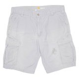 CARHARTT Mens Workwear Shorts Grey Relaxed XL W38