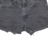 LEVI'S 514 Womens Denim Shorts Black Relaxed M W34