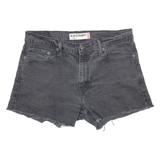 LEVI'S 514 Womens Denim Shorts Black Relaxed M W34