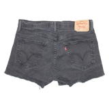 LEVI'S 514 Womens Denim Shorts Black Relaxed M W34