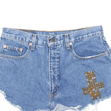LEVI'S 505 02 Womens Denim Shorts Blue Relaxed M W34