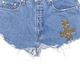 LEVI'S 505 02 Womens Denim Shorts Blue Relaxed M W34
