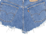 LEVI'S 505 02 Womens Denim Shorts Blue Relaxed M W34