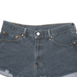 LEVI'S Womens Denim Shorts Black Relaxed M W33
