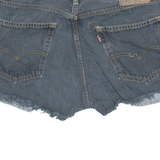 LEVI'S Womens Denim Shorts Black Relaxed M W33