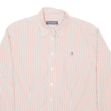 DONALDSON Womens Shirt Red 90s Check Long Sleeve L
