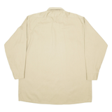 DICKIES Mens Plain Shirt Brown Long Sleeve 2XL