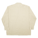 DICKIES Workwear Mens Plain Shirt Brown Long Sleeve L