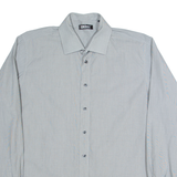 DKNY Mens Shirt Black Pinstripe Long Sleeve XL
