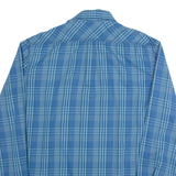 NAPAPIJRI Mens Shirt Blue Check Long Sleeve M