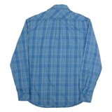 NAPAPIJRI Mens Shirt Blue Check Long Sleeve M