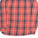 KICKERS Mens Shirt Red Check Long Sleeve M