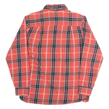 KICKERS Mens Shirt Red Check Long Sleeve M