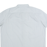 MICHAEL KORS Mens Shirt White Geometric 2XL