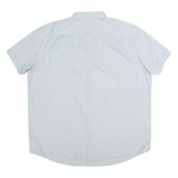 MICHAEL KORS Mens Shirt White Geometric 2XL