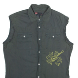 DIESEL Mens Plain Shirt Grey Sleeveless S