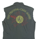 DIESEL Mens Plain Shirt Grey Sleeveless S