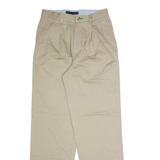 TOMMY HILFIGER Chino Mens Trousers Beige Regular Straight W26 L32