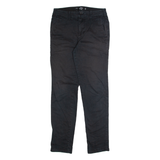 HOLLISTER Chino Womens Trousers Black Regular Tapered W26 L30