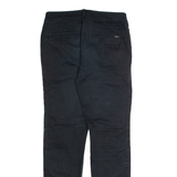 HOLLISTER Chino Womens Trousers Black Regular Tapered W26 L30