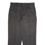 DUNLOP Chino Mens Trousers Grey Regular Straight W34 L29