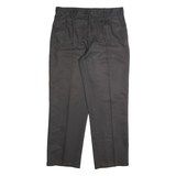 DUNLOP Chino Mens Trousers Grey Regular Straight W34 L29