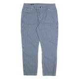 CREW CLOTHING Cropped Womens Trousers Blue Regular Tapered W32 L26