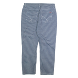 CREW CLOTHING Cropped Womens Trousers Blue Regular Tapered W32 L26