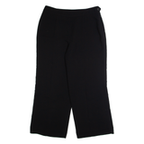 WHISTLES Workwear Womens Trousers Black Relaxed Wide-Leg W32 L27