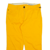 MARC CAIN SPORTS Mens Trousers Yellow Regular Straight W32 L22