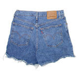 LEVI'S Big E Womens Denim Shorts Blue S W27