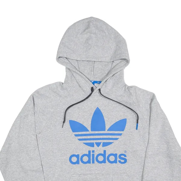 ADIDAS Hoodie Grey Pullover Mens M