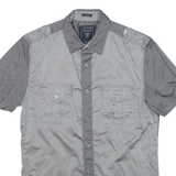 GUESS Slim Fit Mens Plain Shirt Grey XS
